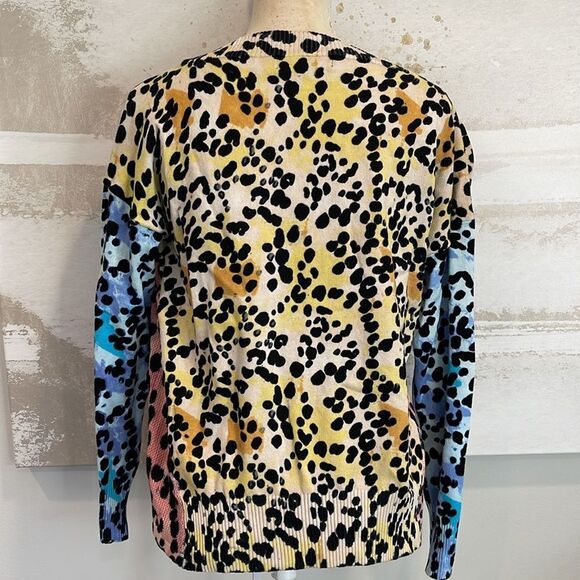 Central Park West Leopard Crewneck Sweater NWT - Picture 3 of 6
